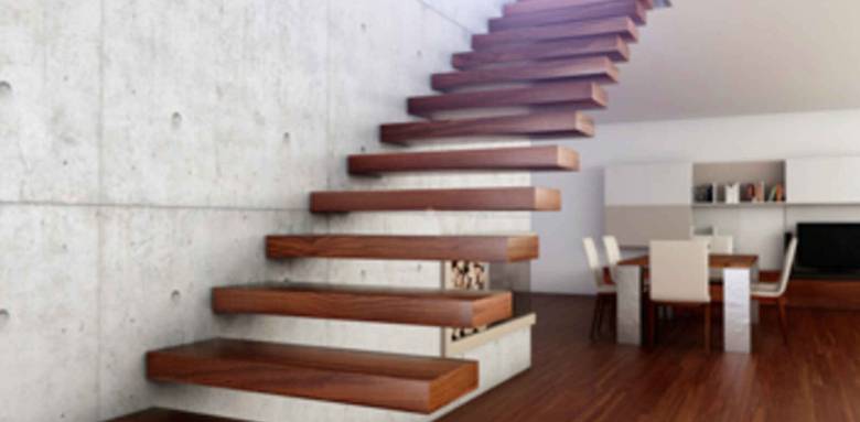 escalier suspendu