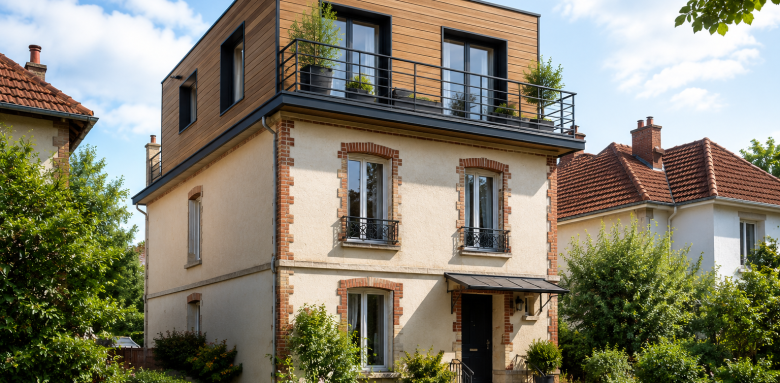 surélévation de maison à Antony