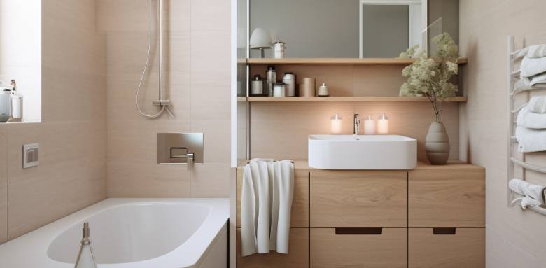 Optimisez l'espace pour créer une salle de bain parentale