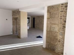 Murs en pierre apparente intérieurs - Valence 26