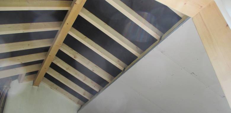 détail de la charpente réhaussée Yvelines