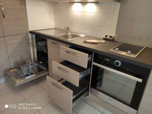 Rénovation de cuisine linéaire après travaux