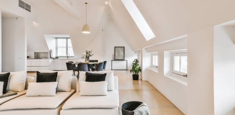 aménagement des combles salon à paris 18 