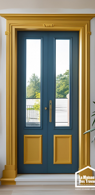 encadrement porte peinture couleur