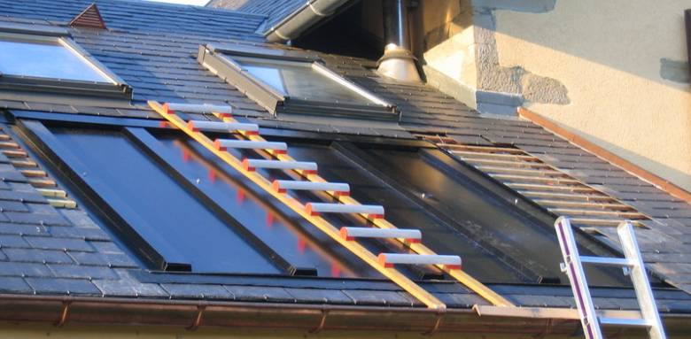 installlation 2 panneaux photovoltaïques pour chauffage