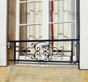 Garde-corps fenêtre fer forge