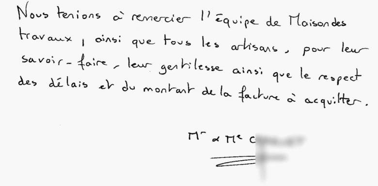 Témoignage de Mr et Mme C