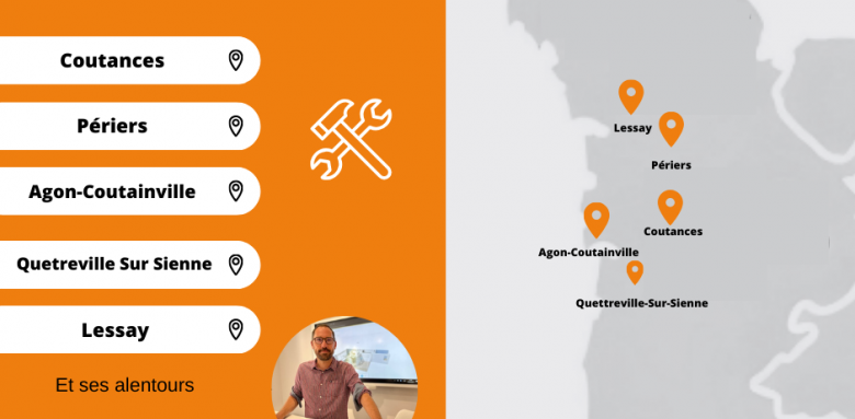 Courtier en travaux sur Coutances 50200