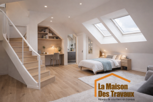 aménagement de combles à Rambouillet par la Maison des travaux