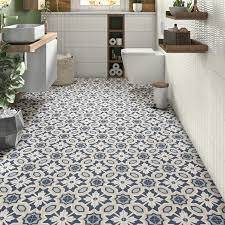 sol vinyle imitation carreaux de ciment - Leroy Merlin