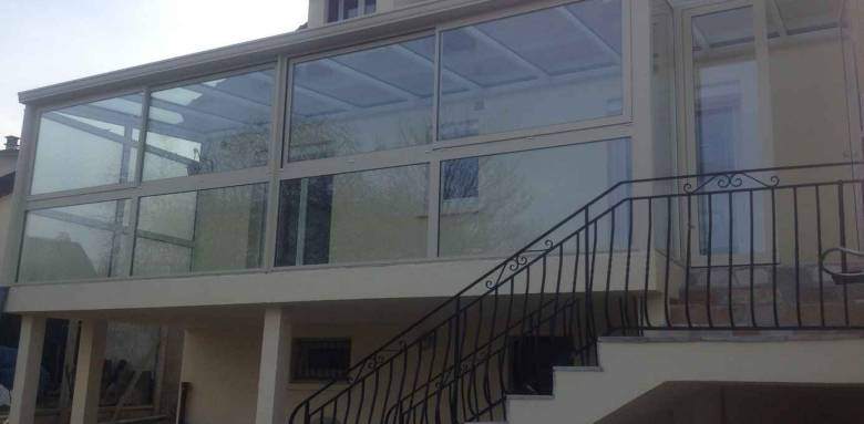 Véranda sur terrasse sur pilotis - Nantes 44