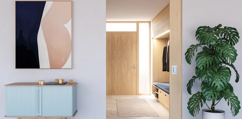 Menuiserie : porte à galandage