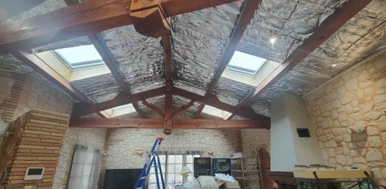 Plafond avant pose d'une toile tendue - Montauban 82