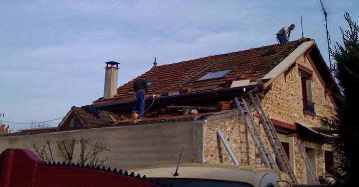 renovation de toit par étape