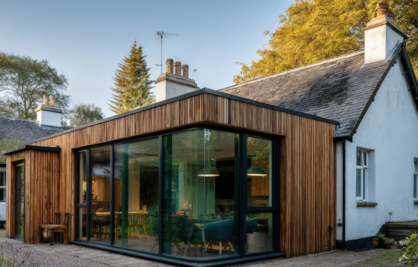 Autorisation construction d'une extension de maison en bois 