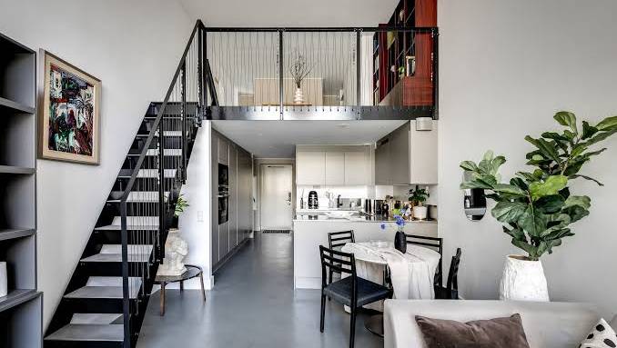 Appartement transformé en duplex 
