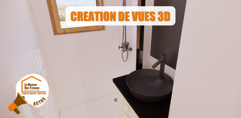 La Maison des Travaux Chamonix Mont-Blanc, rénovation haute précision, nuage de points scan 3D, technologie bâtiment montagne, aménagement intérieur Megève