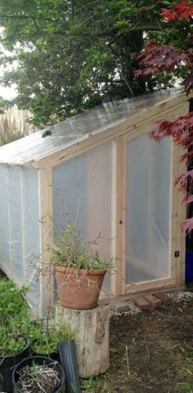 Aménagement de jardin, petite serre de jardin en bois - Nantes 44