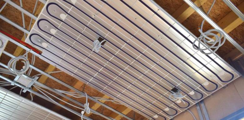 installation plafond rayonnant