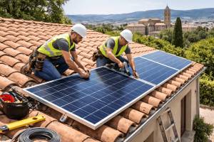 Installation de panneaux solaires sur une maison - Valence 26