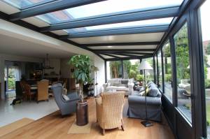 véranda avec parquet clipsable