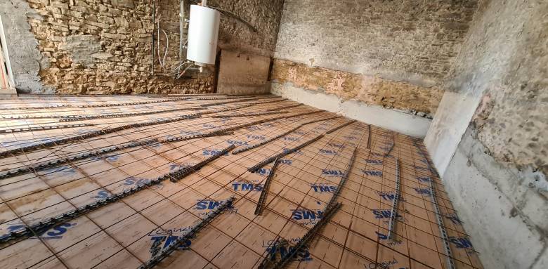 Dalle isolante TMS en terre-plein