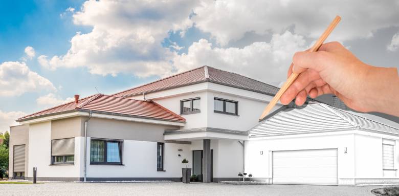 Agrandir sa maison avec un garage en Indre-et-Loire.