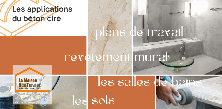 Où appliquer le béton ciré ? Idéal pour les sols, murs, salles de bains et plans de travail, une solution esthétique et durable à Dreux.