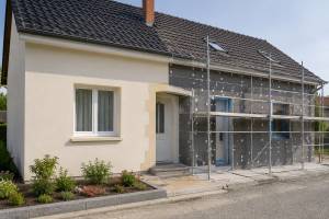 Isolation par l'extérieur ITE d'une maison à Troyes