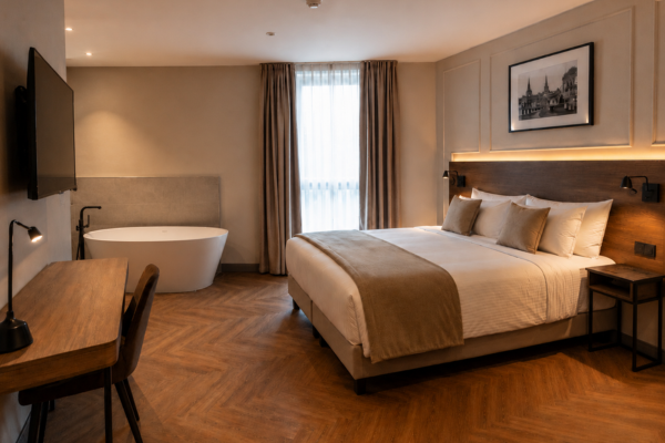 Chambre avec baignoire