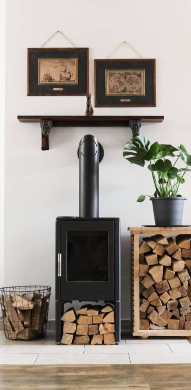 poele a bois maison