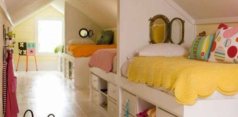 chambre enfants sous les combles