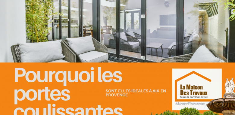 À Aix-en-Provence, la porte coulissante allie modernité et gain de place pour un intérieur lumineux et fonctionnel.