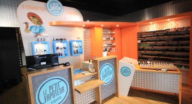 Aménagement d'un magasin de cigarette électronique 