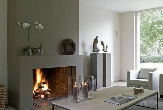 Cheminée ouverte contemporaine - Arras 62