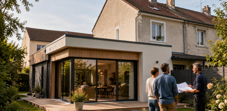 Agrandir une maison mitoyenne Montchanin