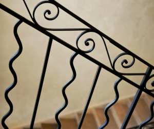 Rampe d'escalier en fer