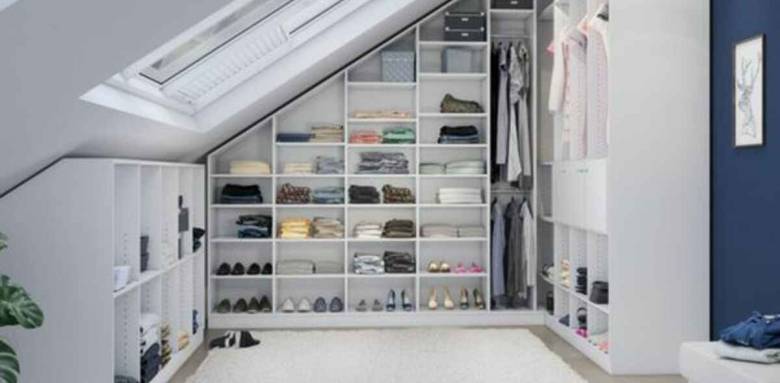 Dressing dans les combles