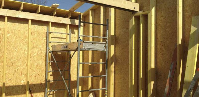 Construction d'une extension en bois - couvreur 77, terrassier 77, façadier 77, architecte 77,maçon 77, électricien 77, plombier 77, plaquiste 77, peintre intérieur 77, carreleur 77, charpentier 77, menuisier 77, chauffagiste 77