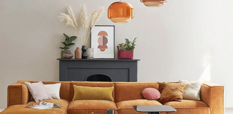 Couleurs orange, marron, velours côtelé : Ambiance années 70's (madame décore)