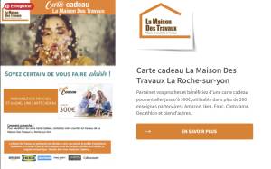 Carte cadeau La Maison des Travaux
