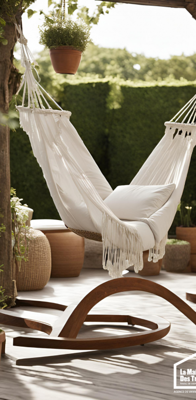 Créer une ambiance chaleureuse jardin hamac