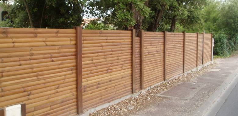 Clôture bois nordique