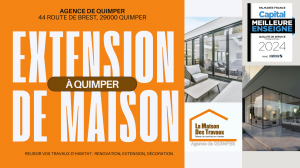 Extension de maison à Quimper : gagnez en surface avec un projet clé en main par La Maison Des Travaux, courtiers experts locaux.