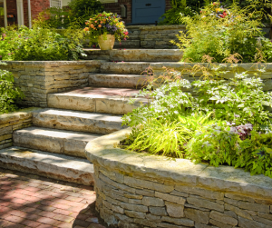 Aménagement de jardin en pente