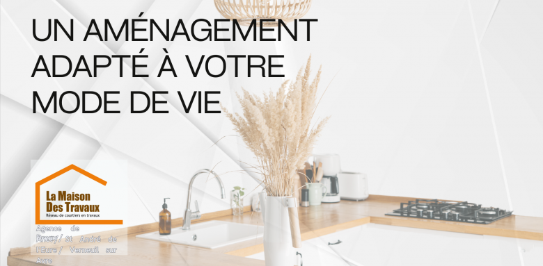 Un aménagement adapté à votre mode de vie. Transformez votre cuisine à Dreux avec un design moderne et ergonomique grâce à La Maison Des Travaux.