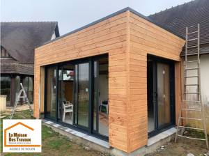 Extension bois La Maison des Travaux Rouen 2