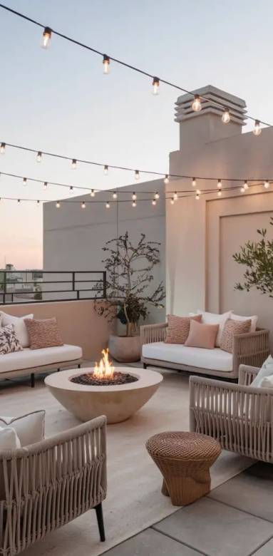 Outdoor living room aménagement Hazebrouck