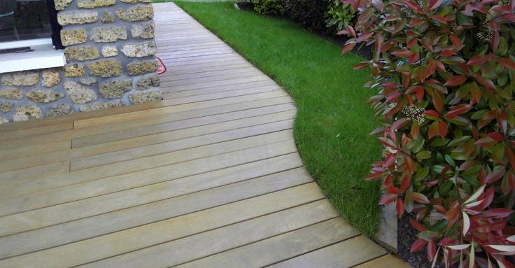 Terrasse en bois à Versailles