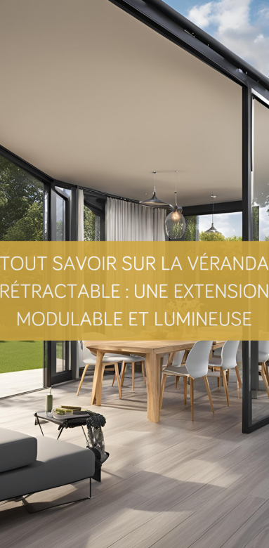veranda retractable moderne installation